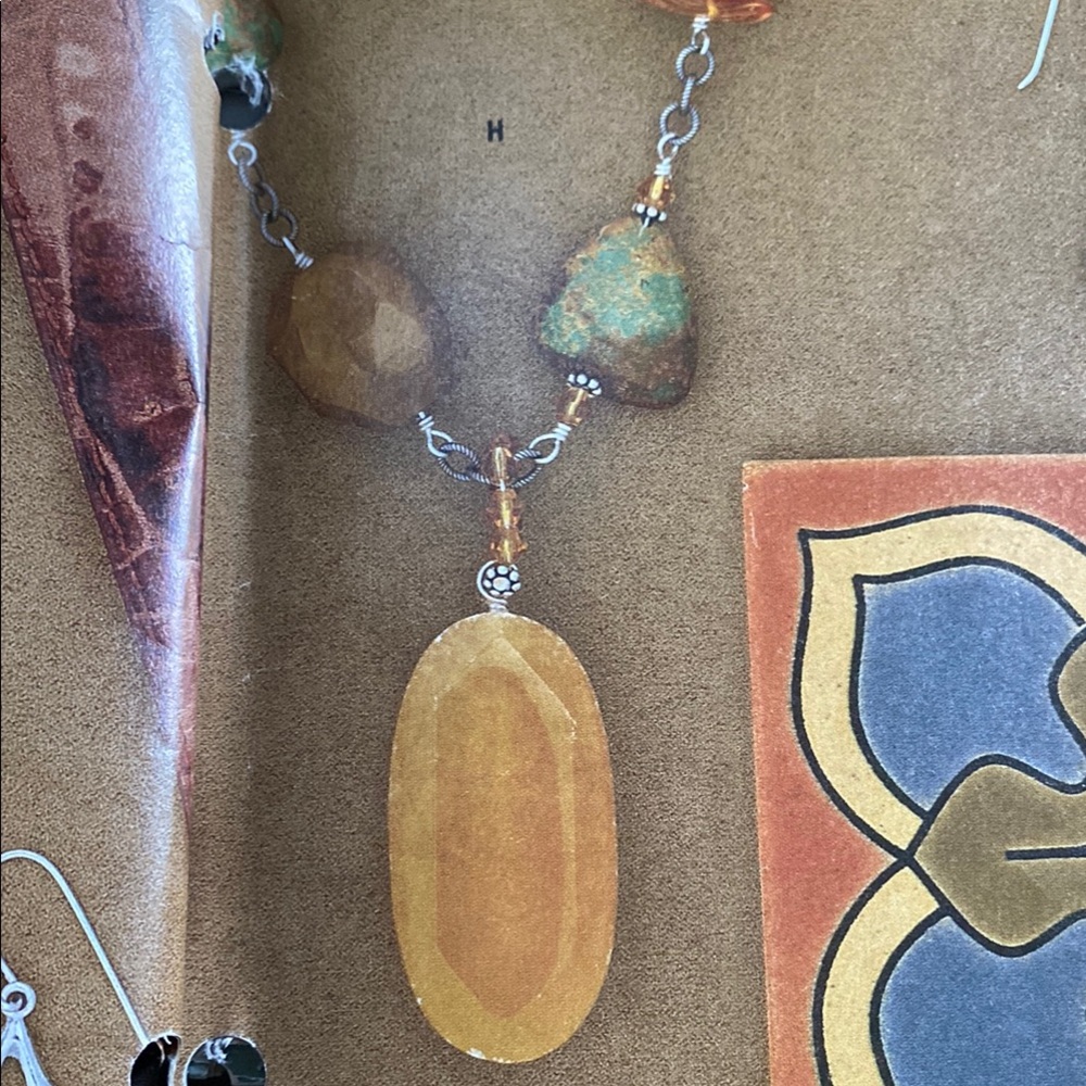 SilpadaN1296.  One of a kind, each necklace is different.